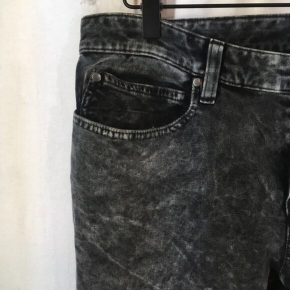 EILEEN FISHER Acid Wash Skinny Velvet Pants Size 6 - Picture 3 of 5